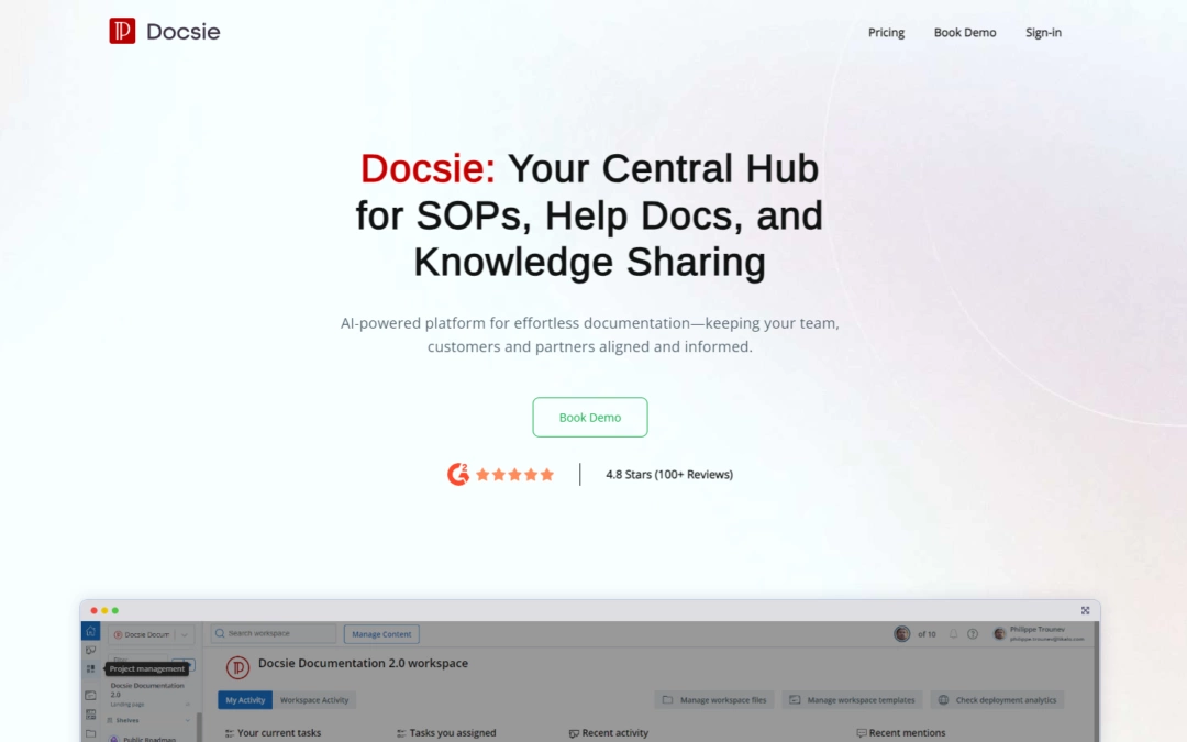 $59 Docsie Lifetime Deal for Knowledge Management