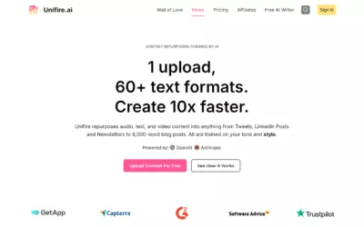 Unifire.ai Overview – Transform Your Content Creation